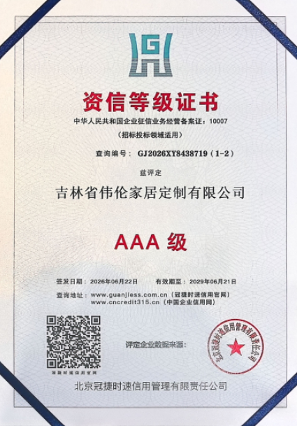 资信等级证书